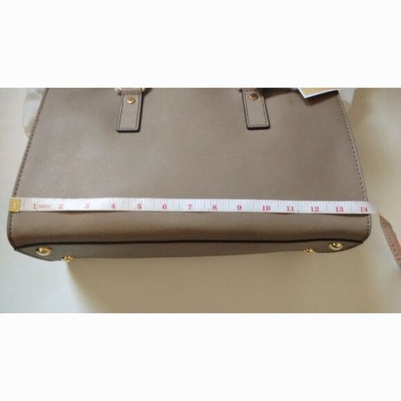 New! MICHAEL KORS Large East West Leather Handbag Satchel Bag Crossbody Bag - Picture 6 of 8